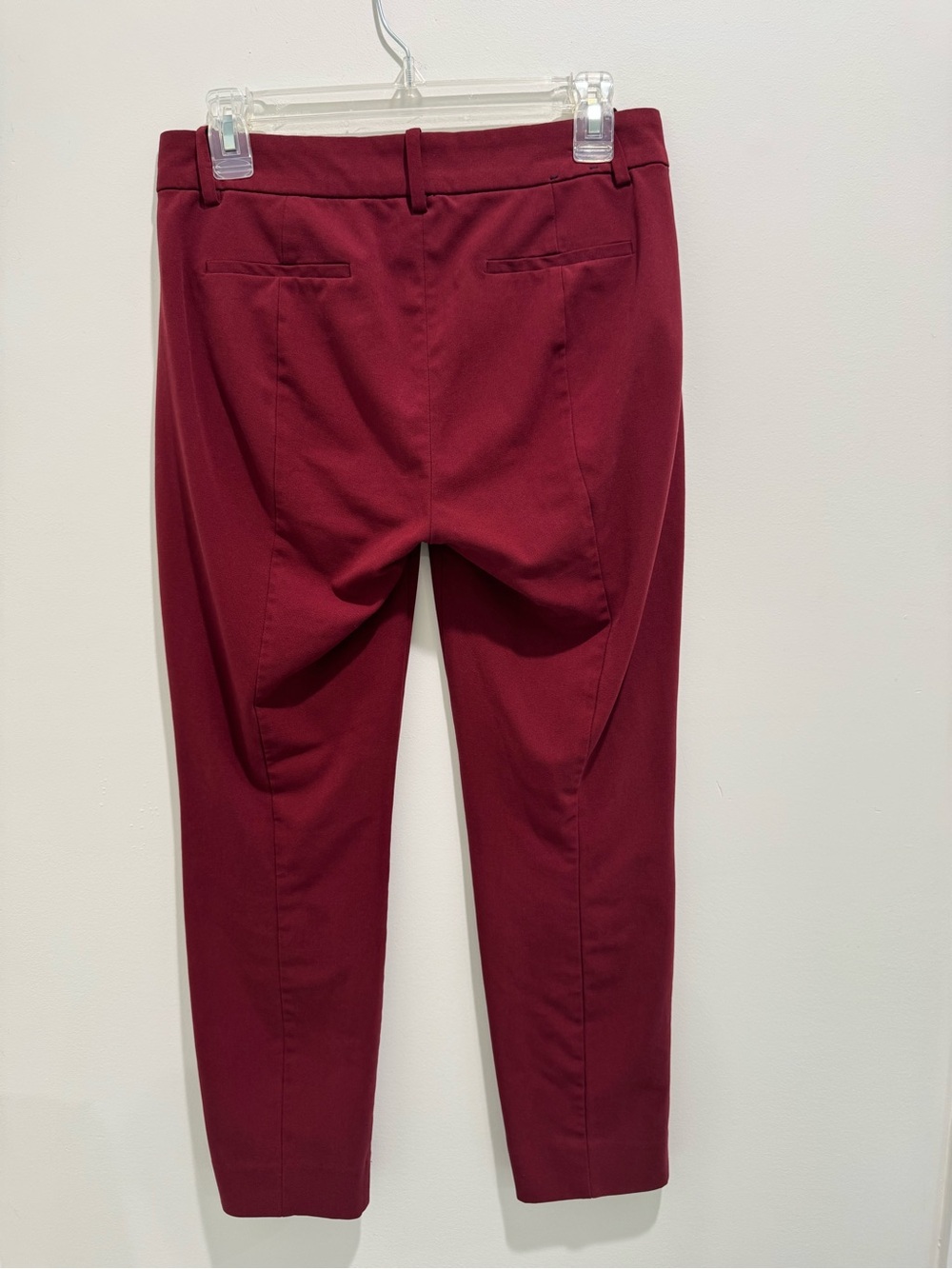 J.Crew Ruby Pant Burgundy Red Ankle Pants Size 4 - Picture 6 of 9